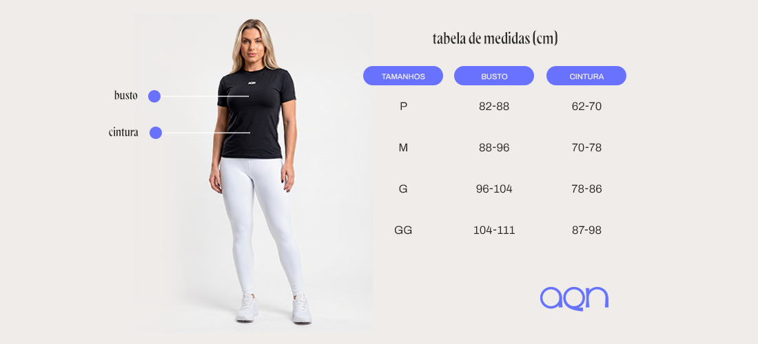 Tabela de medidas
